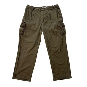 Orvis Cargo Pants Relaxed Fit Outdoor Casual Olive Green Mensā Size 38